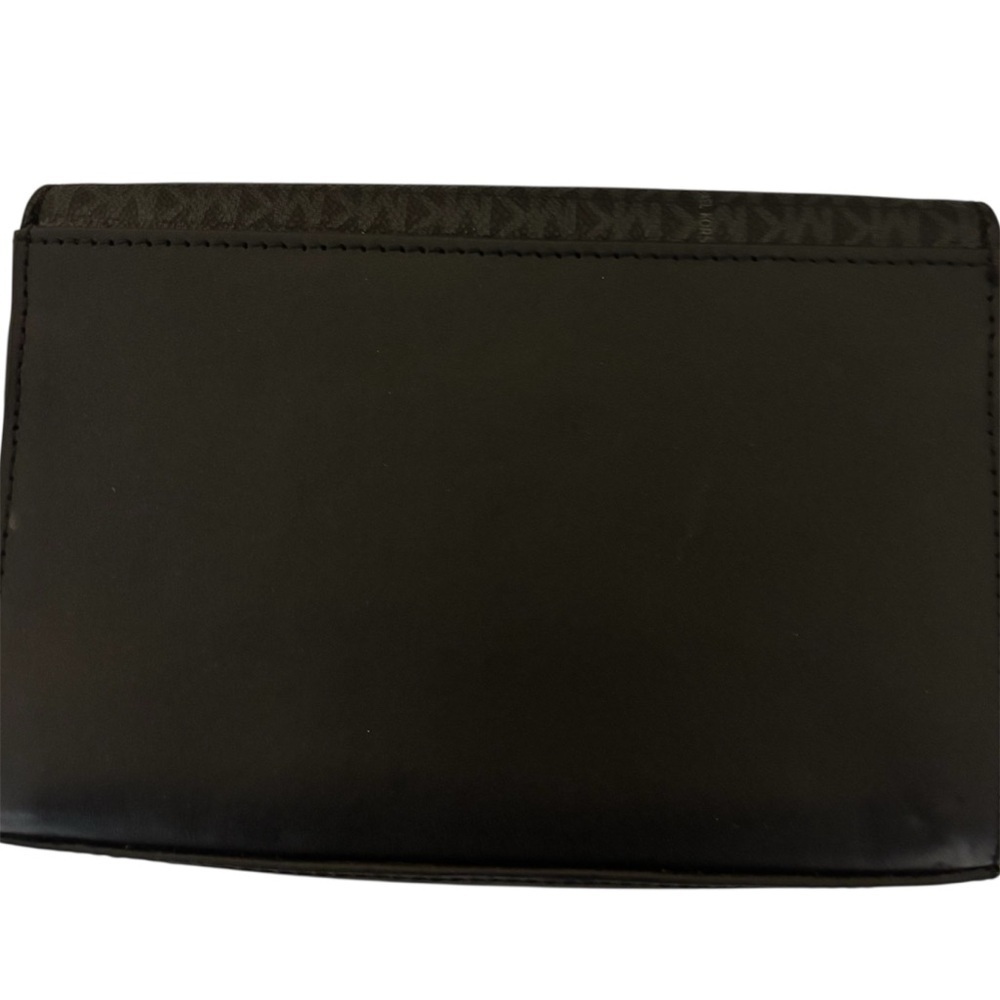 Michael Kors Black and Silver Belt Bag Adjustable Flap front - Picture 10 of 10